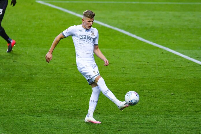 Mateusz Bogusz with Leeds United in 2020