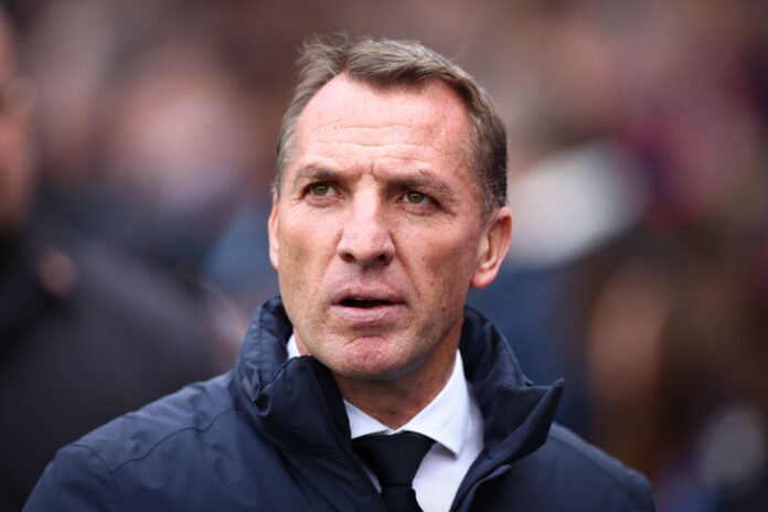 Brendan Rogers manager of Leicester City in April 2023