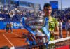 Carlos Alcaraz Exits 2025 Miami Open in the Second-Round After Loss to David Goffin Carlos Alcaraz with the trophy Barcelona Open Banc Sabadell in April 2023