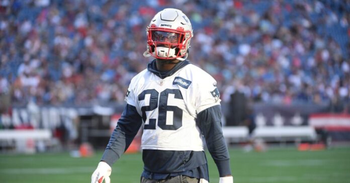 Sony MIchel with the New England Patriots in 2021